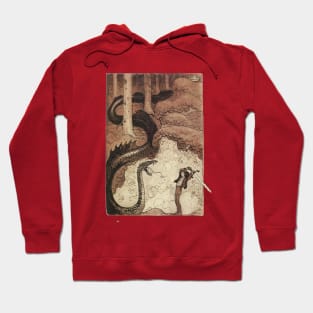 Battling the Dragon - John Bauer Hoodie